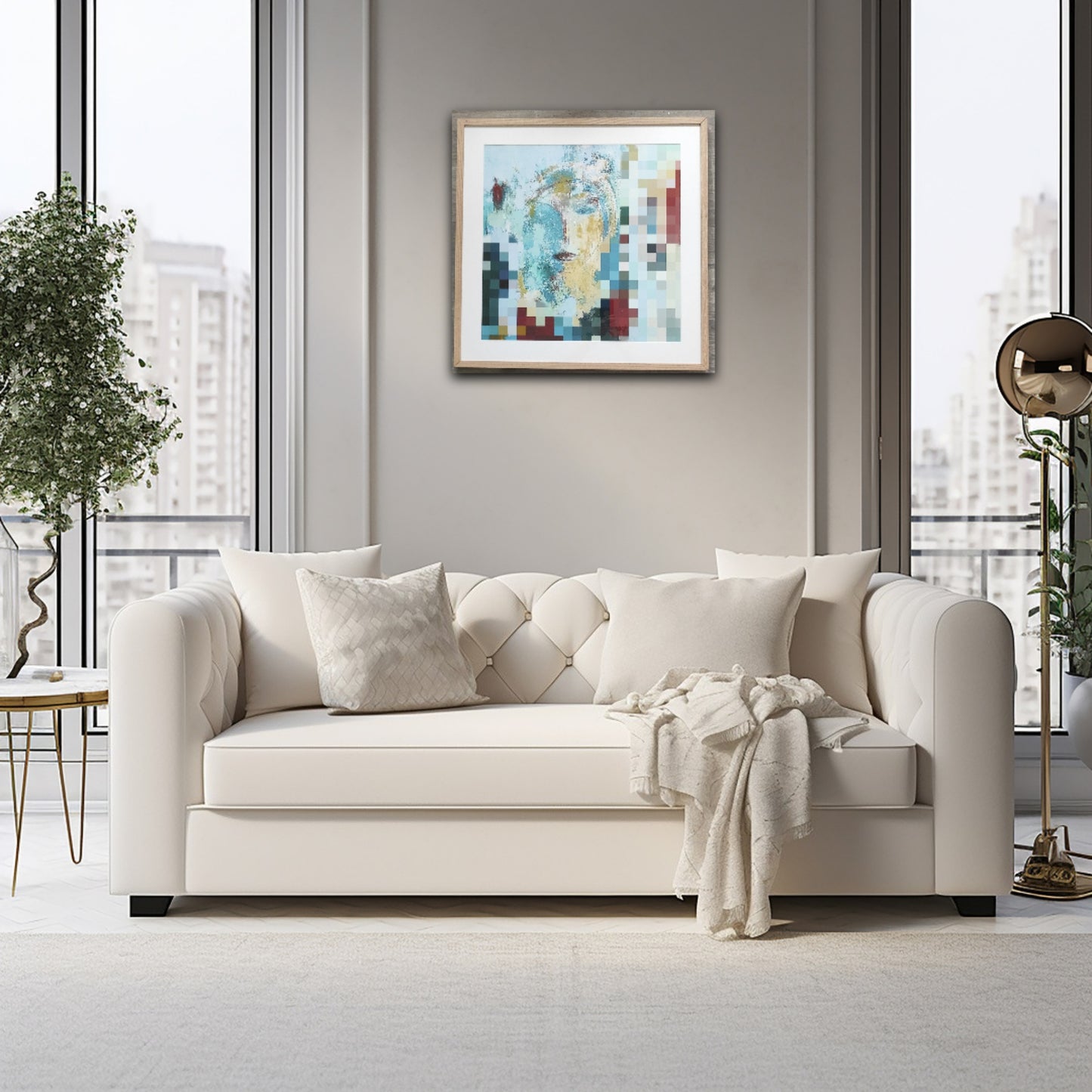 décoration contemporaine - impression d'art Lea - Adeline Metro Cabourg