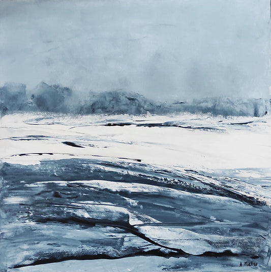 TOILE ARTISTE PEINTRE ADELINE METRO MER PLAGE