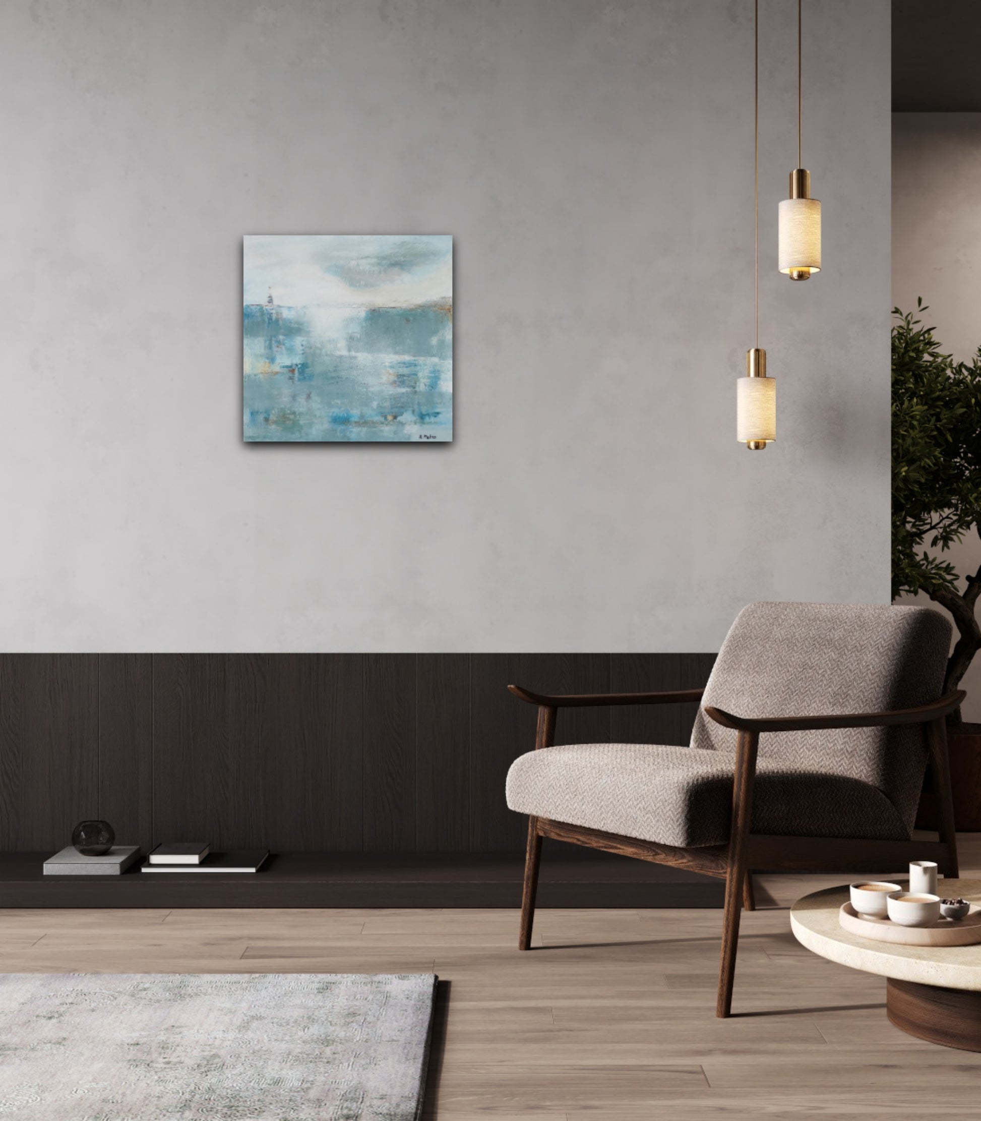 TOILE BLEU ET BLANC ADELINE METRO