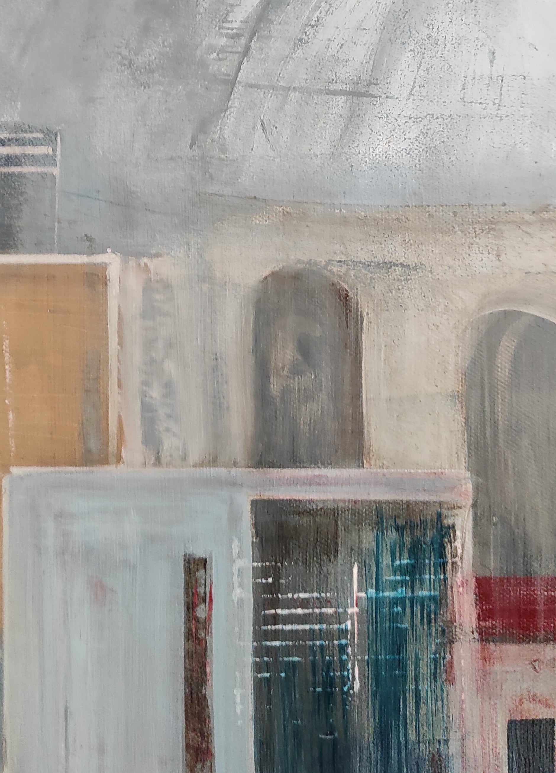 TOILE GRAPHIQUE ET MODERNE CITYII ART MURAL ARTISTE PEINTRE ADELINE METRO