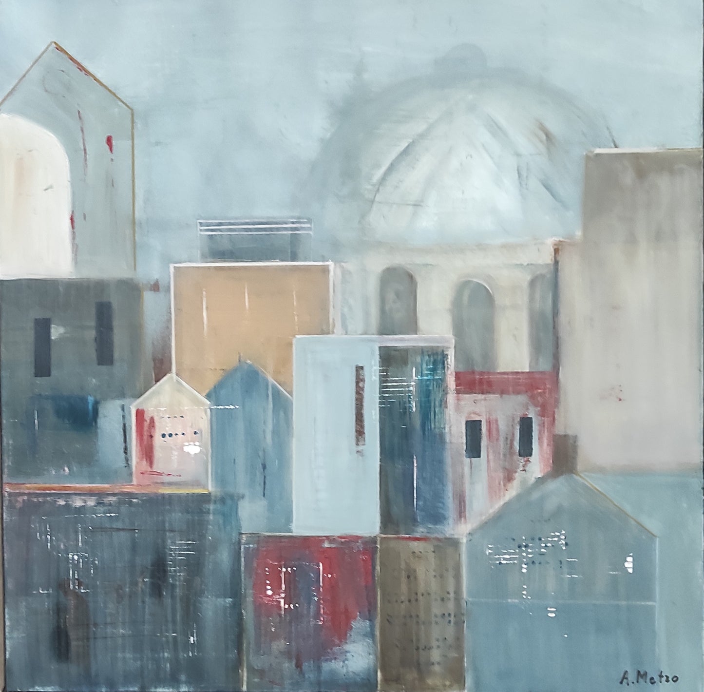 ART MURAL MODERNE ARTISTE PEINTRE ADELINE METRO CITYII