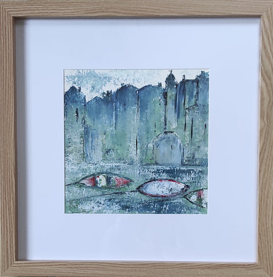 Framed original art adeline metro Cabourg