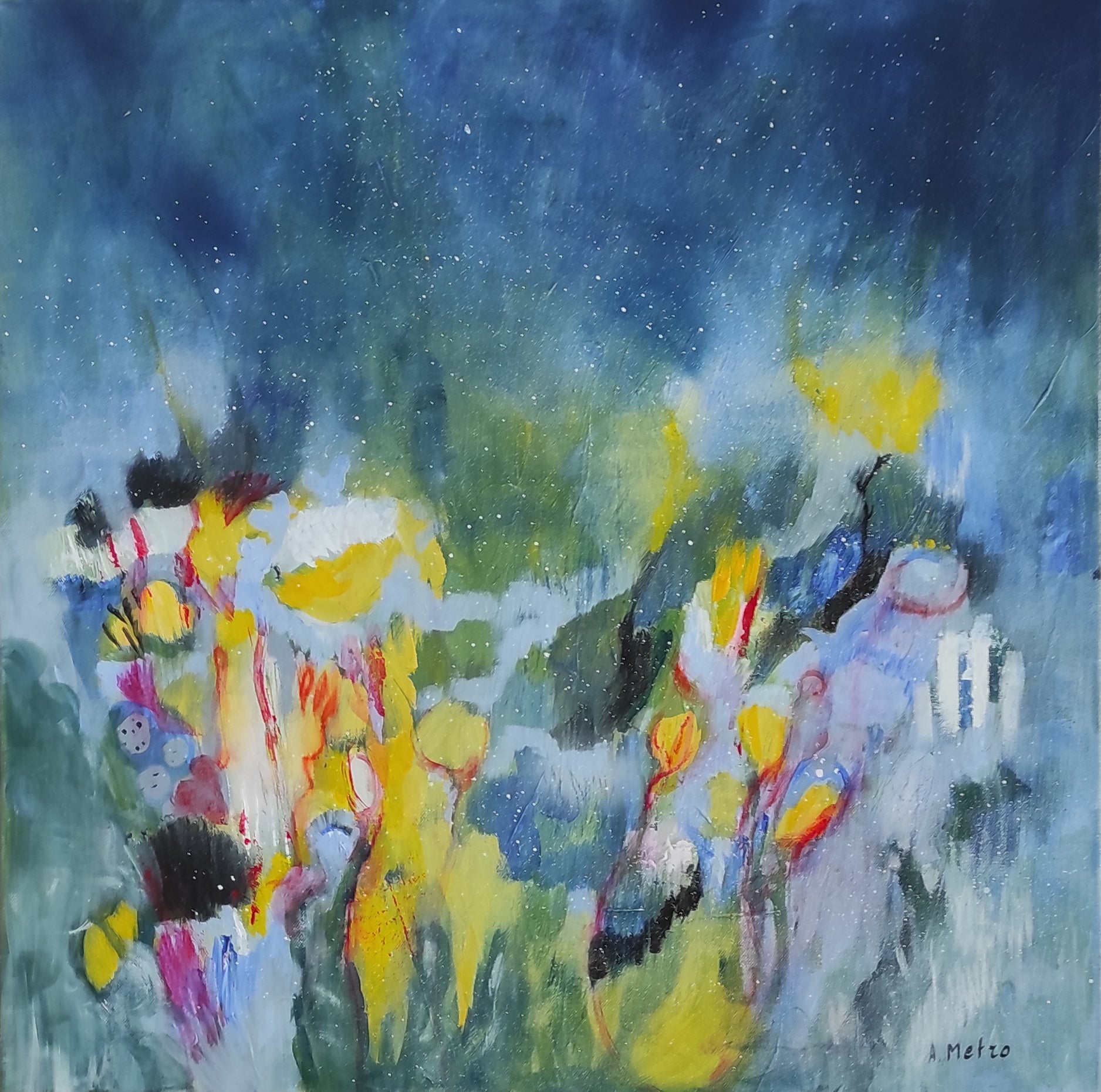 TOILE FLEURS ADELINE METRO