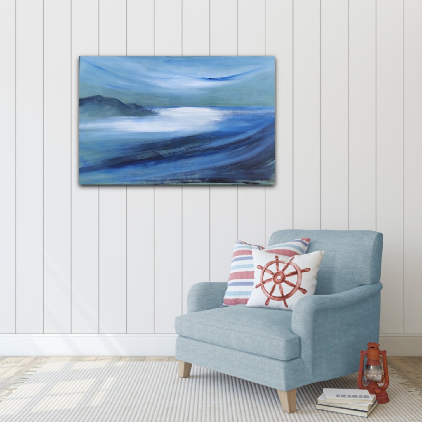 TOILE ARTISTE ADELINE METRO PEINTRE DE LA MER